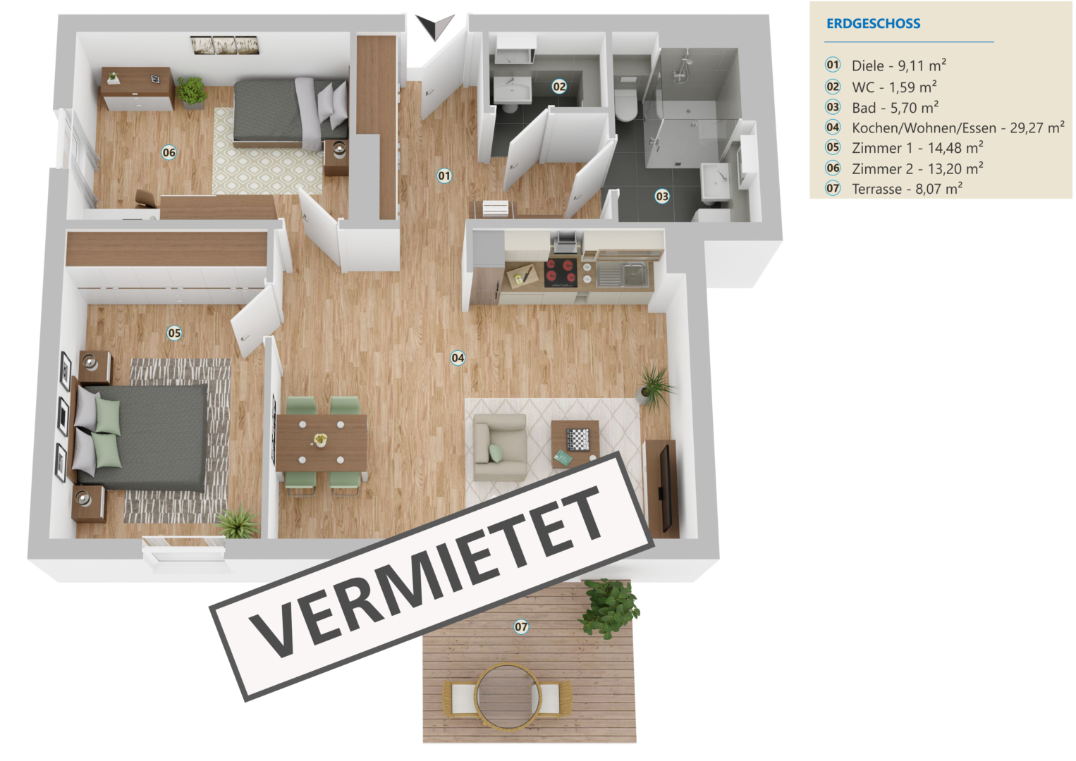 33003 407450 1230035 Senden BeWo 6 1900 2300 Jpg VERMIETET