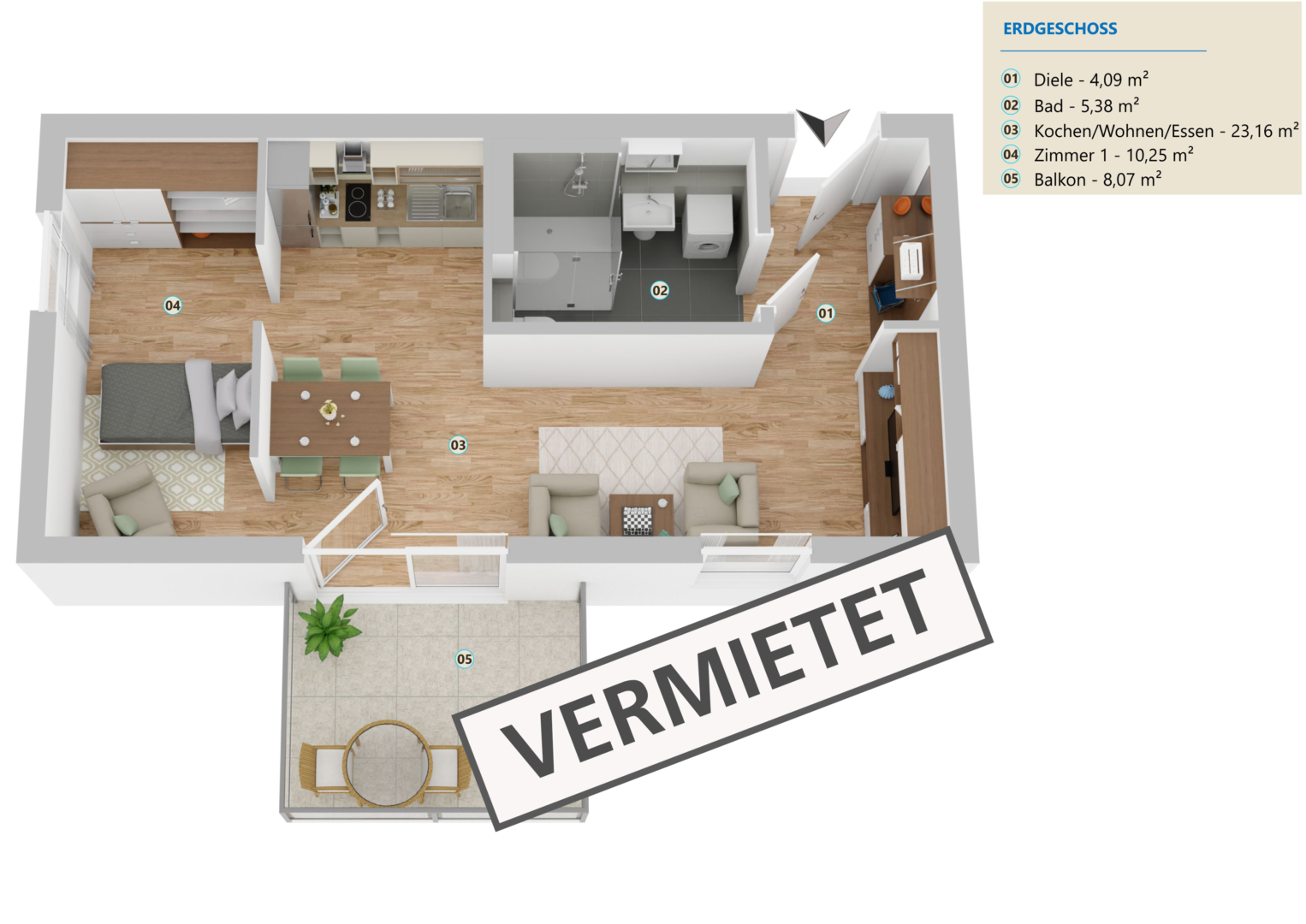 33003 407450 1230040 Senden BeWo 11 1900 2300 Jpg VERMIETET
