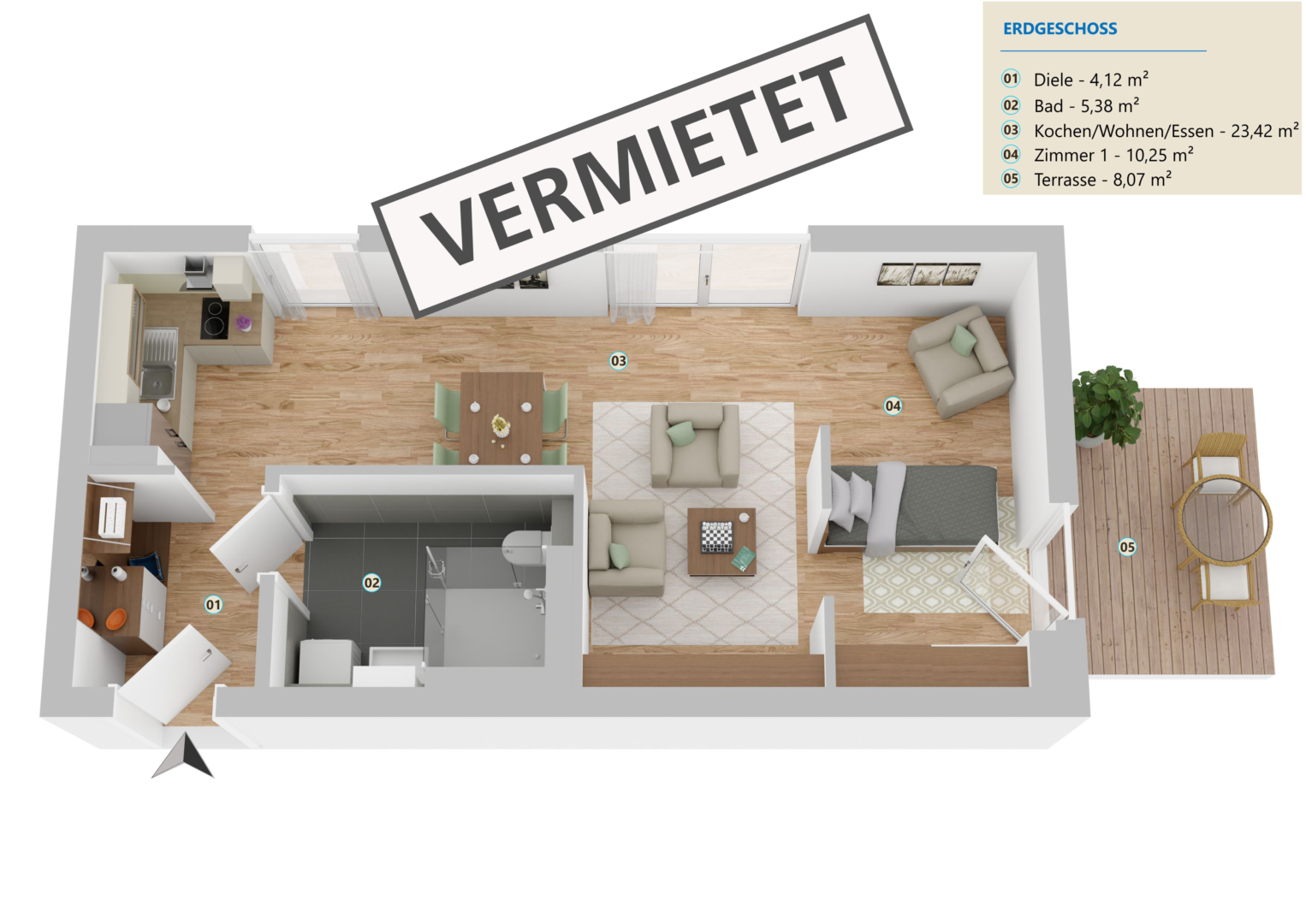 33003 407450 1230031 Senden BeWo 2 1900 2300 Jpg VERMIETET